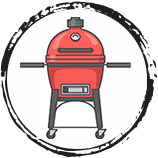 Holzkohlegrill - Keramikgrill / Holzkohlegrill - Kamadogrill