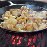 Bratkartoffeln vom Keramikgrill